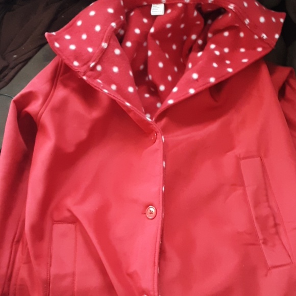 Jackets & Blazers - Long red winter coat